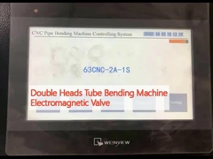 Máquina de dobra de tubos de cabeças duplas válvula eletromagnética