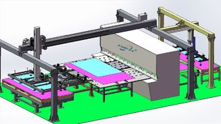 Máquina de cisalhamento automática, máquina de corte CNC, guilhotina FMS, máquina de cisalhamento de alimentação frontal CNC