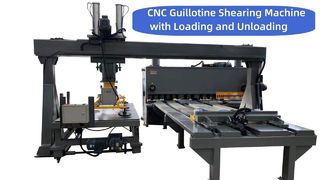 Máquina de corte guilhotina CNC com carga e descarga, máquina de corte automática